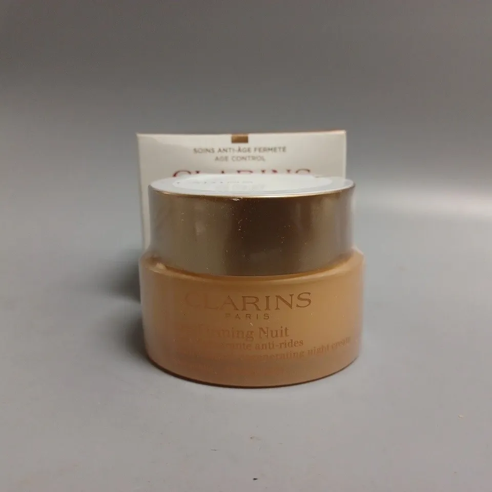 BOXED AND SEALED CLARINS WRINKLE CONTROL REGENERATING NIGHT CREAM 50ML
