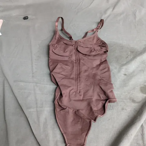 FEELINGIRL - SEAMLESS BODY-SHAPING JUMPSUIT – BROWN – SIZE M