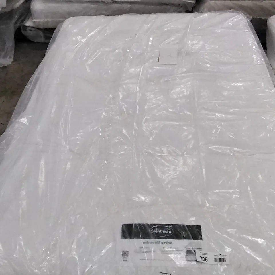QUALITY BAGGED SILENTNIGHT MIRACOIL ORTHO DOUBLE SIDED 4FT MATTRESS 