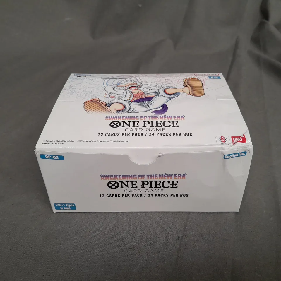BOX OF APPROXIMATELY 24 AWAKENING OF THE NEW ERA ONE PIECE CARD GAME 