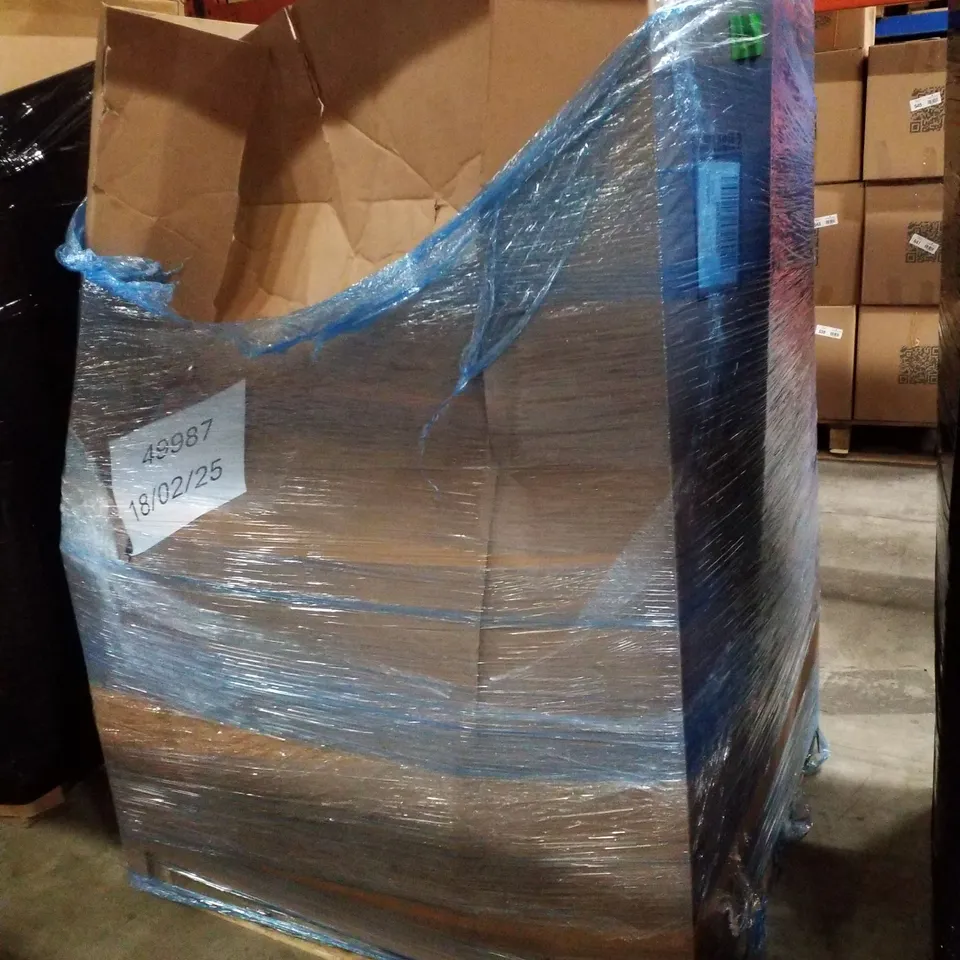 PALLET CONTAINING ASSORTED PRODUCTS INCLUDING IRONING BOARD, COLLAPSIBLE LAUNDRY BASKETS, HEATED THROW, VENETIAN BLIND & ELECTRIC CONVECTOR HEATER