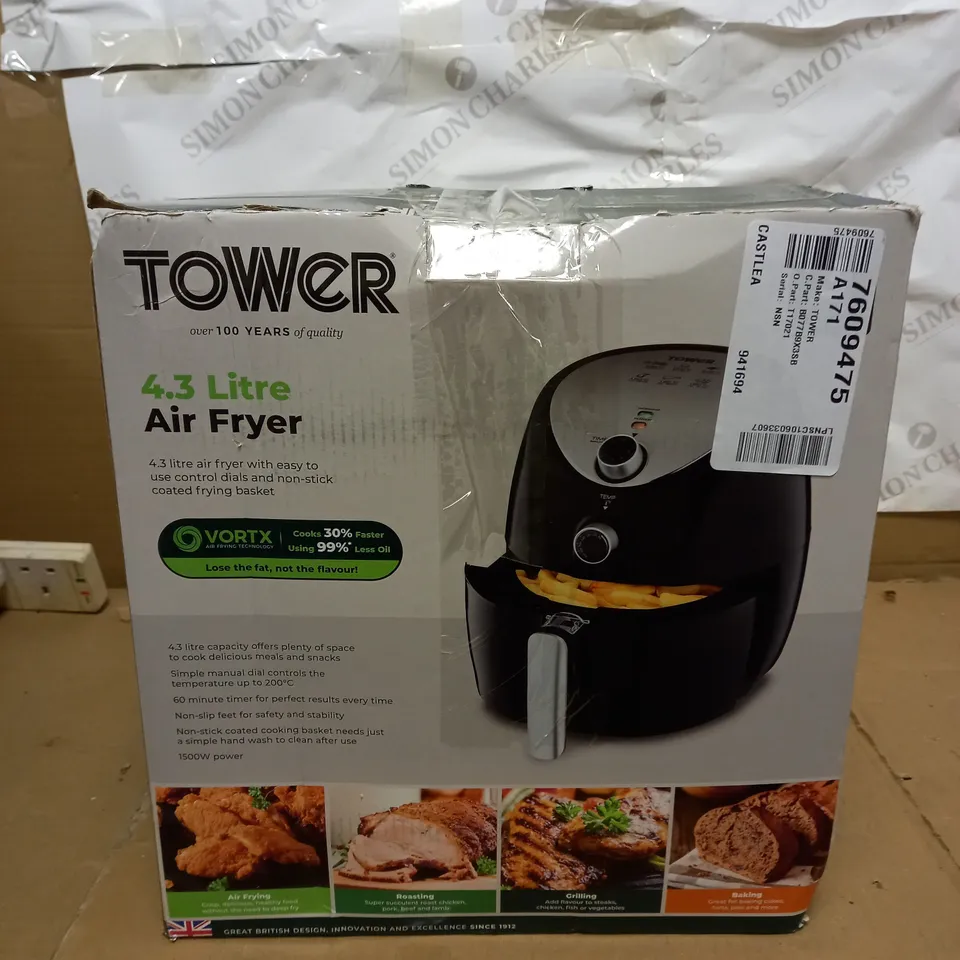 TOWER T17021 4.3 LITRE AIR FRYER