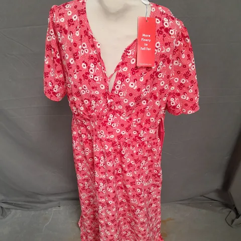 FINERY MAIREAD DRESS IN CORAL FLOWER SIZE 16