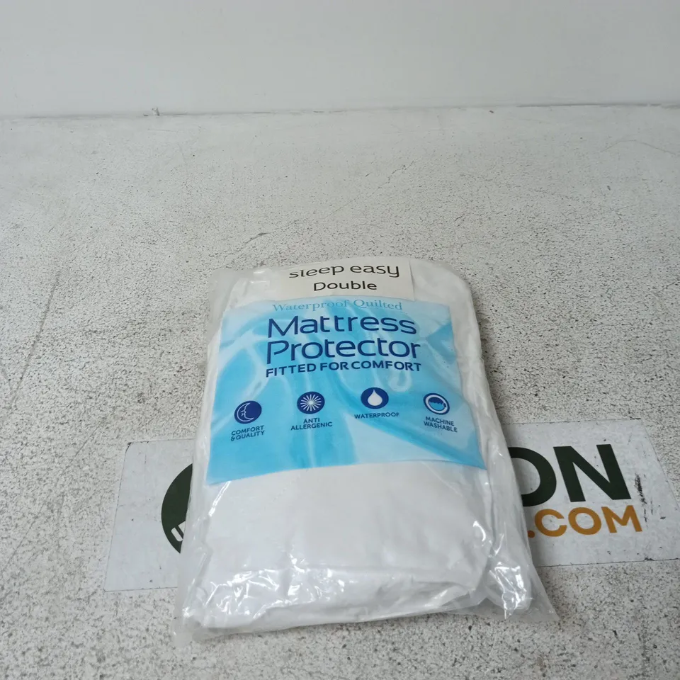 SLEEP EASY DOUBLE WATERPROOF QUILTED MATTRESS PROTECTOR