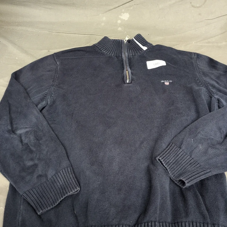 GANT 1/4 QUARTER ZIP SWEATER SIZE XL