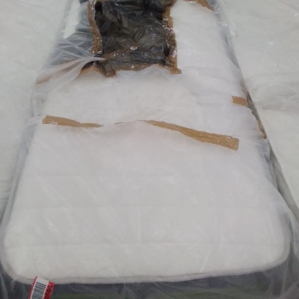 QUALITY BAGGED 2'6" SINGLE HYBRID MEMORY FOAM OPEN COIL MATTRESS 