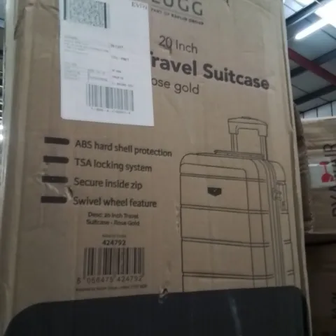 BOXED LUGG 20INCH JETSET TRAVEL SUITCASE ROSE GOLD 
