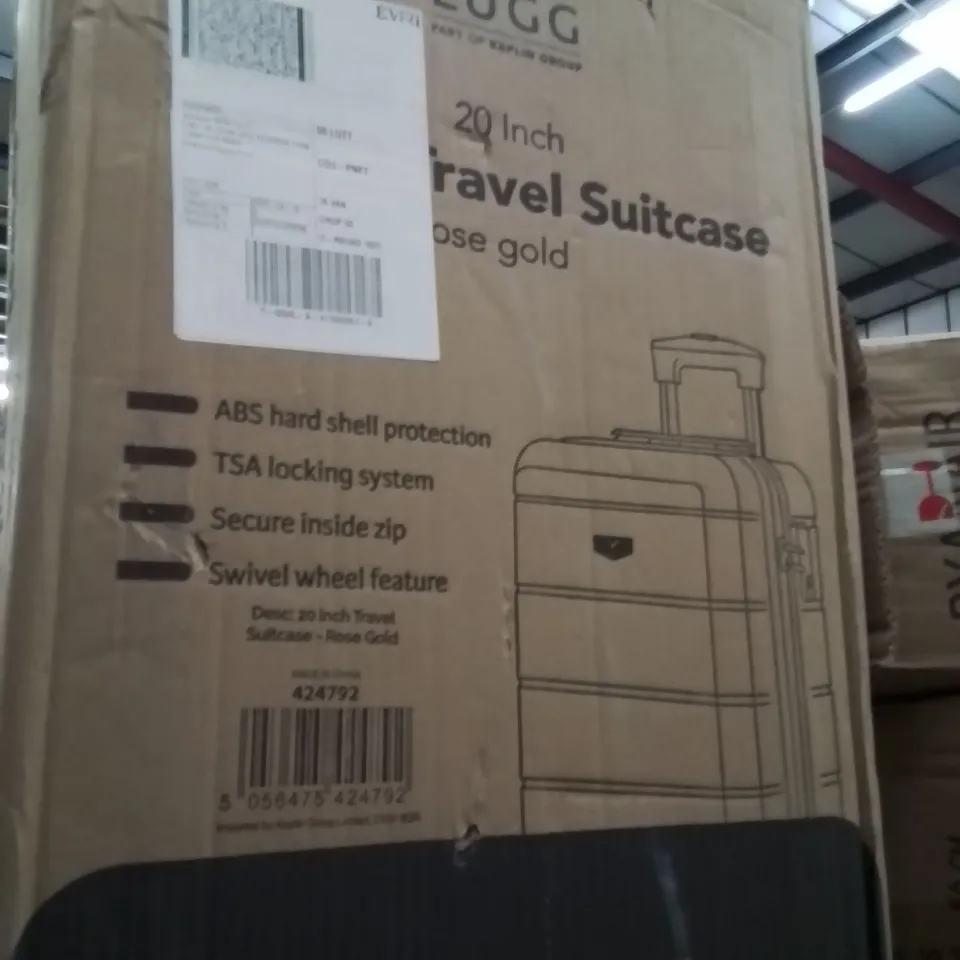BOXED LUGG 20INCH JETSET TRAVEL SUITCASE ROSE GOLD 