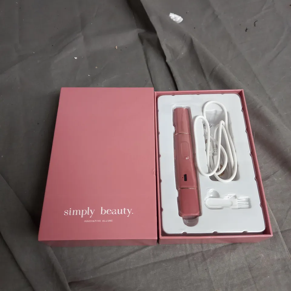 BOXED SIMPLY BEAUTY 2 IN 1 SUPER SMOOTH FACE & BROWS HAIR REMOVER, BLUSH