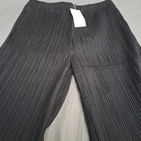 MNG BLACK BAGGY TROUSERS - EUR MEDIUM