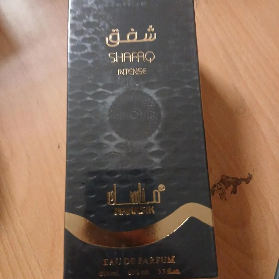 BOXED AND SEALED SHAFAQ INTENSE MANASIK EAU DE PARFUM 100ML