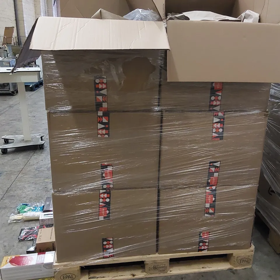 PALLET OF ASSORTED ITEMS INCLUDING: WALKIE-TALKIE, INCENSE, TOYS SOCKS, VACUUM SEAL POUCHES, PHONE CASE, KNEE SLEEVE, SOLAR FENCE LIGHTS, WOMEN'S JEWELLERY, LINT ROLLER