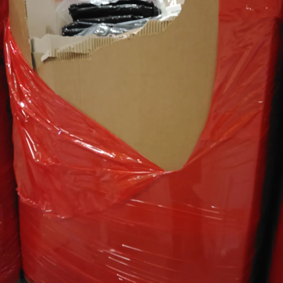 PALLET OF ASSORTED HOUSEHOLD GOODS AND PRODUCTS TO INCLUDE; CEILING FAN WITH LIGHT, TARPAULIN,ETC