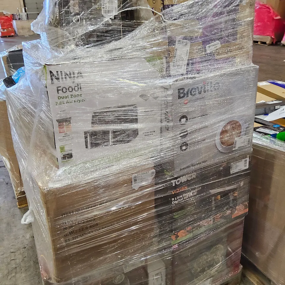 PALLET OF APPROXIMATELY 28 UNPROCESSED RAW RETURN HOUSEHOLD AND ELECTRICAL GOODS TO INCLUDE;