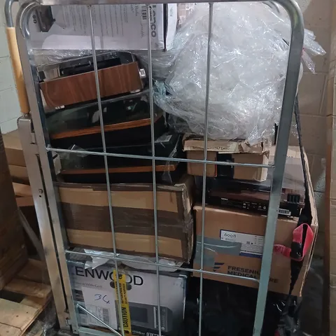 CAGE OF ASSORTED PRODUCTS TO INCLUDE TURNTABLES