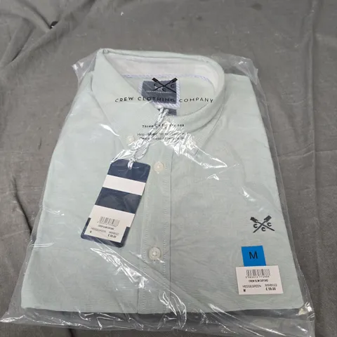CREW CLOTHING COMPANY OXFORD POLO TOP SIZE M