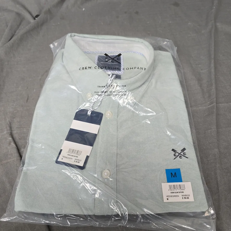 CREW CLOTHING COMPANY OXFORD POLO TOP SIZE M