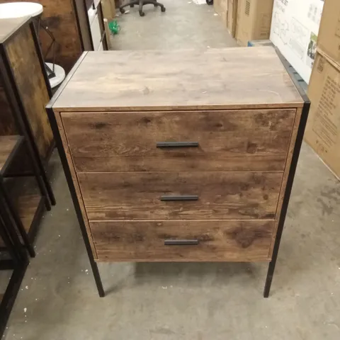VIDA DESIGNS 3 DRAWER CHEST OF DRAWERS