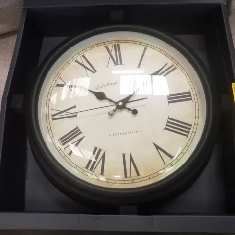 BOXED PIERCEFIELD 36CM WALL CLOCK