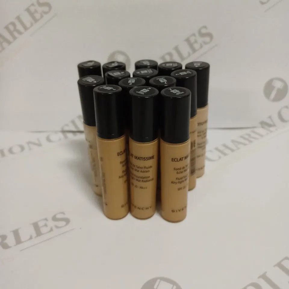 LOT OF 14 GIVENCHY FLUID FOUNDATION TO INCLUDE #4 PERFECT VANILLA AND #7 MAT GINGER SHADES