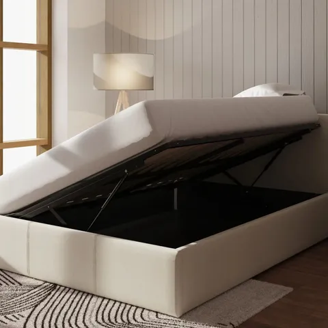 BOXED GFW DOUBLE NATURAL SIDE LIFT OTTOMAN BED (2 BOXES)