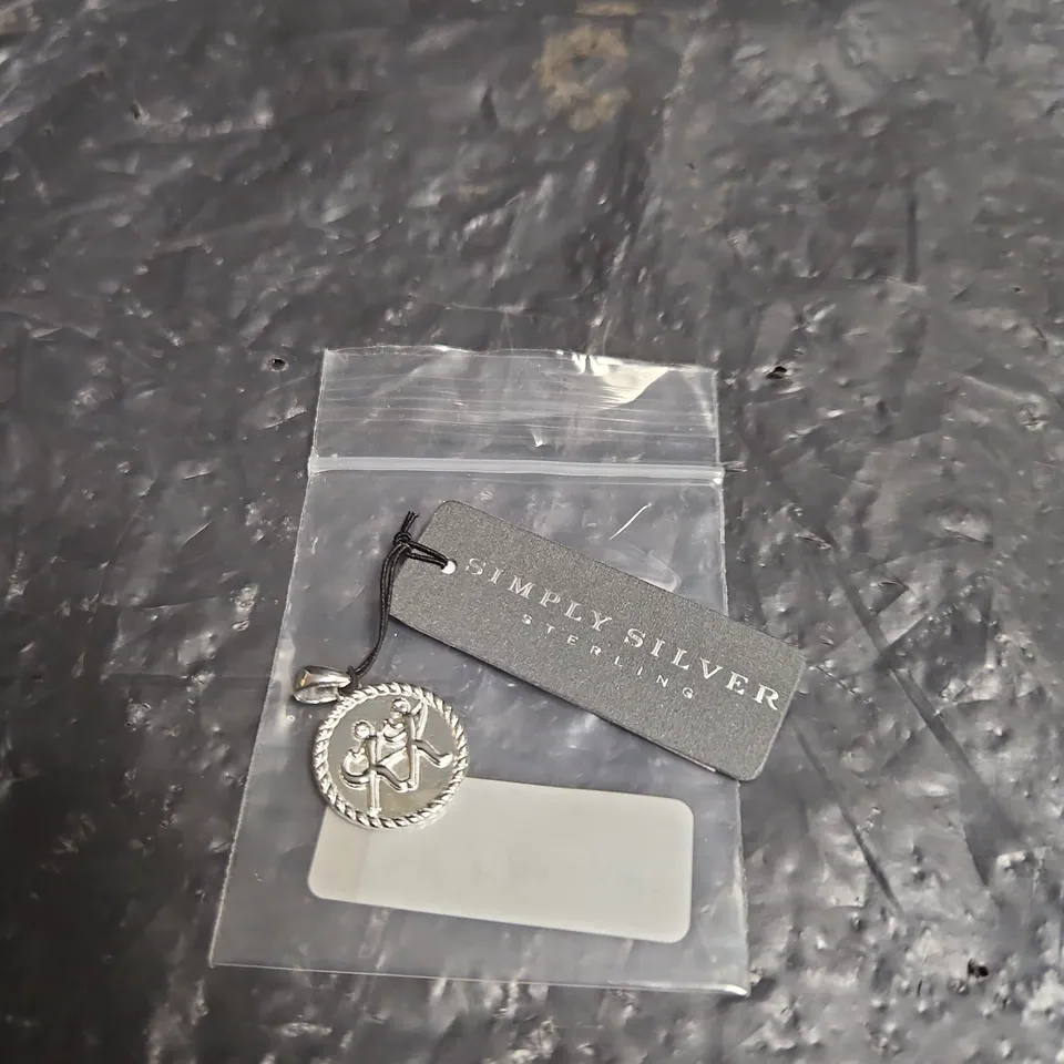 SIMPLY SILVER STERLING 925 GEMINI ZODIAC PENDANT CHARM