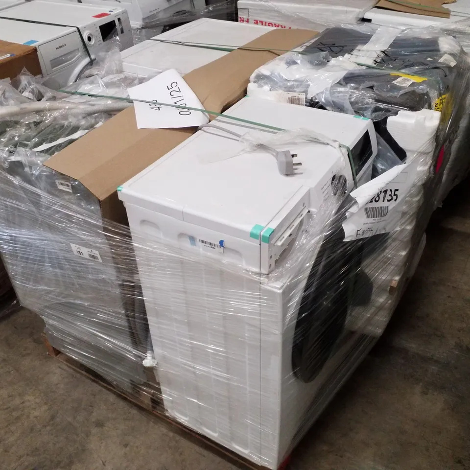 PALLET OF APPROXIMATELY 4 UNPROCESSED RAW RETURN WHITE GOODS TO INCLUDE;