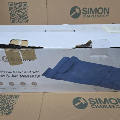 BLISS & BEYOND PORTABLE FULL-BODY HEAT & AIR MASSAGE – BOXED