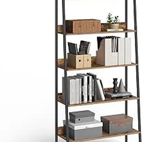 BOXED VASAGLE 5 TIER NARROW LADDER SHELF