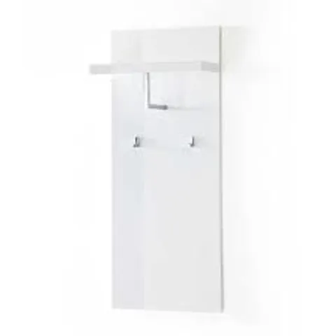 BRAND NEW BOXED SYDNEY MOUNTED COAT STAND IN HIGH GLOSS WHITE (1 BOX)