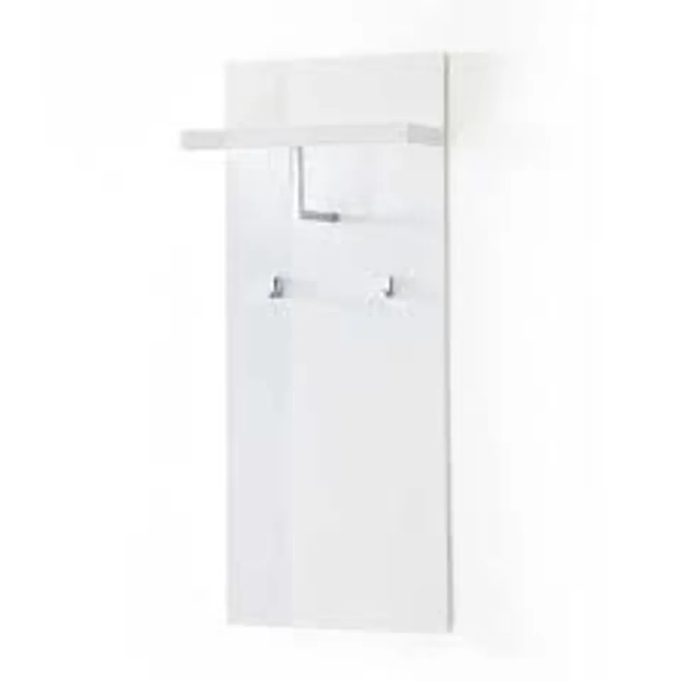 BRAND NEW BOXED SYDNEY MOUNTED COAT STAND IN HIGH GLOSS WHITE (1 BOX)