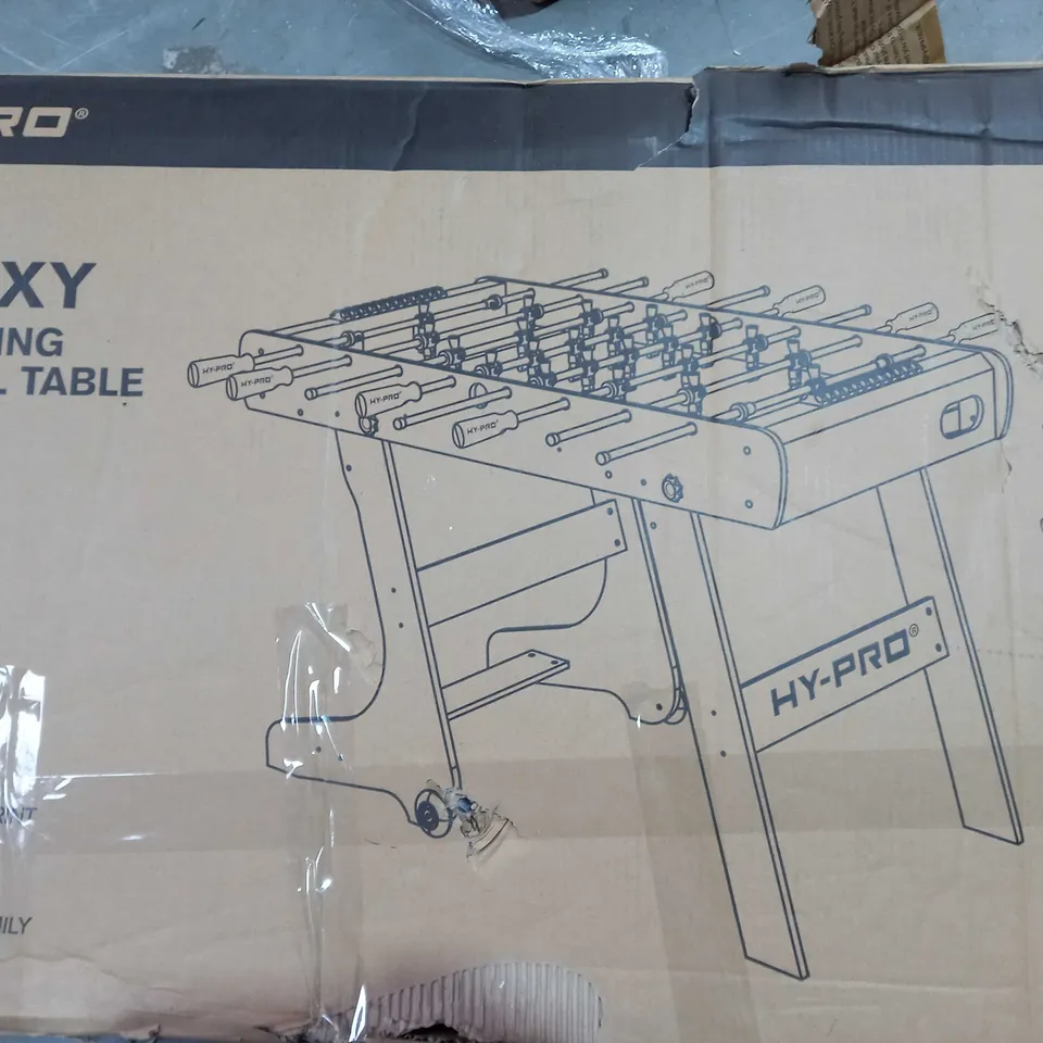 BOXED HY-PRO GALAXY 4FT FOOTBALL FOLDING TABLE - COLLECTION ONLY RRP £149.99