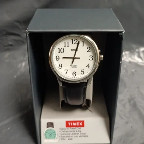 TIMEX INDIGLO LEATHER STRAP WATCH