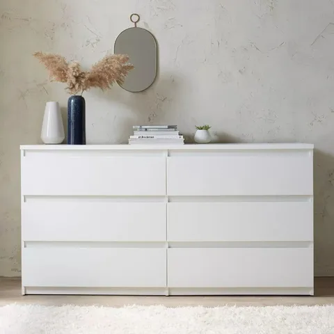 LISSON 6 DRAWER CHEST - WHITE - FSC® CERTIFIED