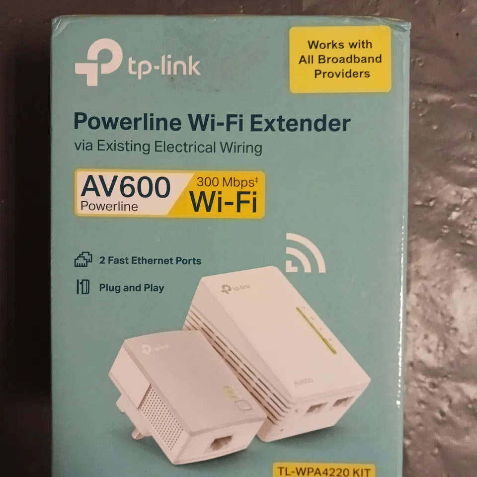 BOXED TP-LINK POWERLINE WI-FI EXTENDER