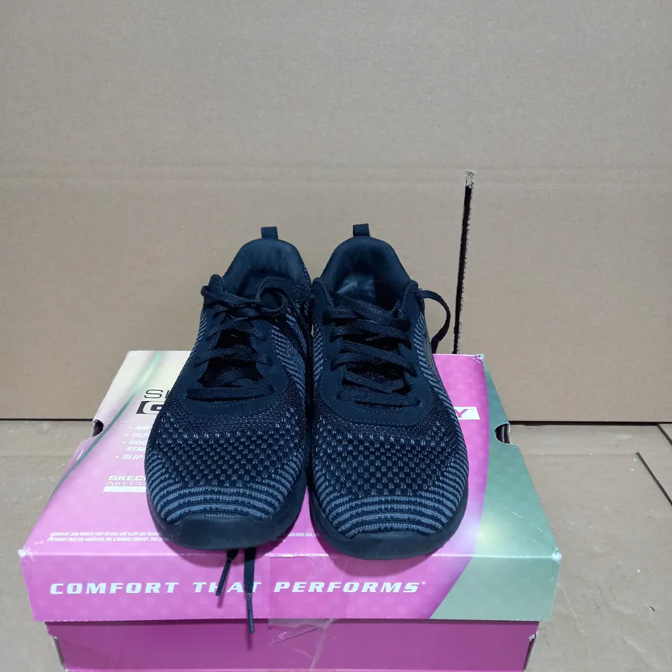 SKECHERS GO WALK BLACK TRAINERS - SIZE 5