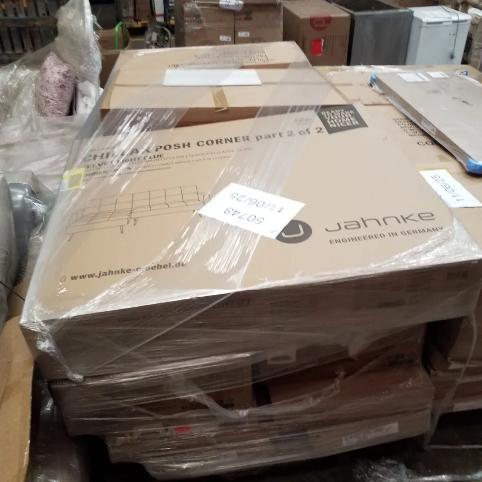 PALLET CONTAINING ASSORTED FLATPACK FURNITURE PARTS 
