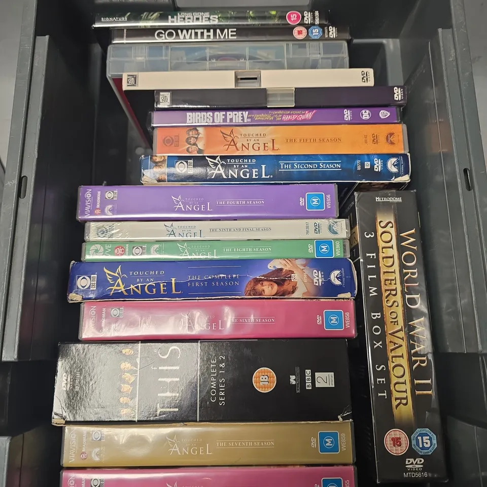 APPROXIMATELY 20 ASSORTED DVD FILMS & SERIES BOX SETS TO INCLUDE BIRDS OF PREY, I AM WRATH, THIS LIFE ETC 