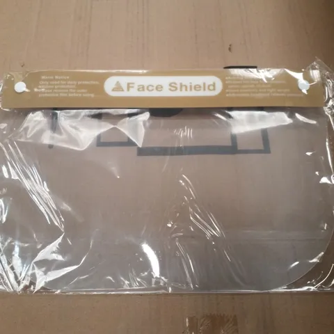 BOX CONTAINING APPROXIMATELY 200 PRISM FACE SHIELDS