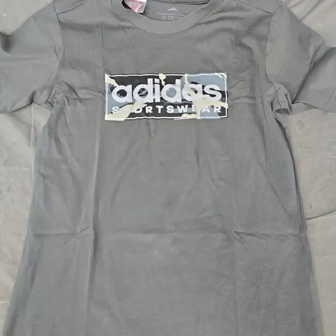ADIDAS KID'S SHORT SLEEVE T-SHIRT IN GREY SIZE 11-12YEARS