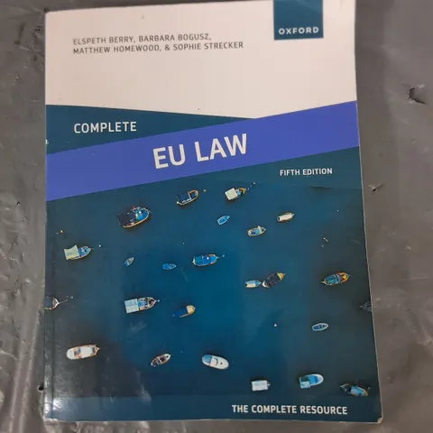 OXFORD COMPLETE EU LAW FIFTH EDITION