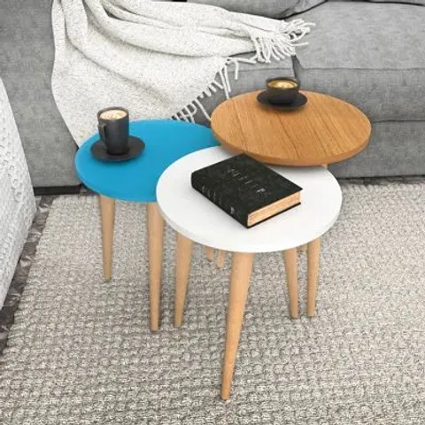 BOXED WANNEROO ACCENT 3 PIECE NEST OF TABLES