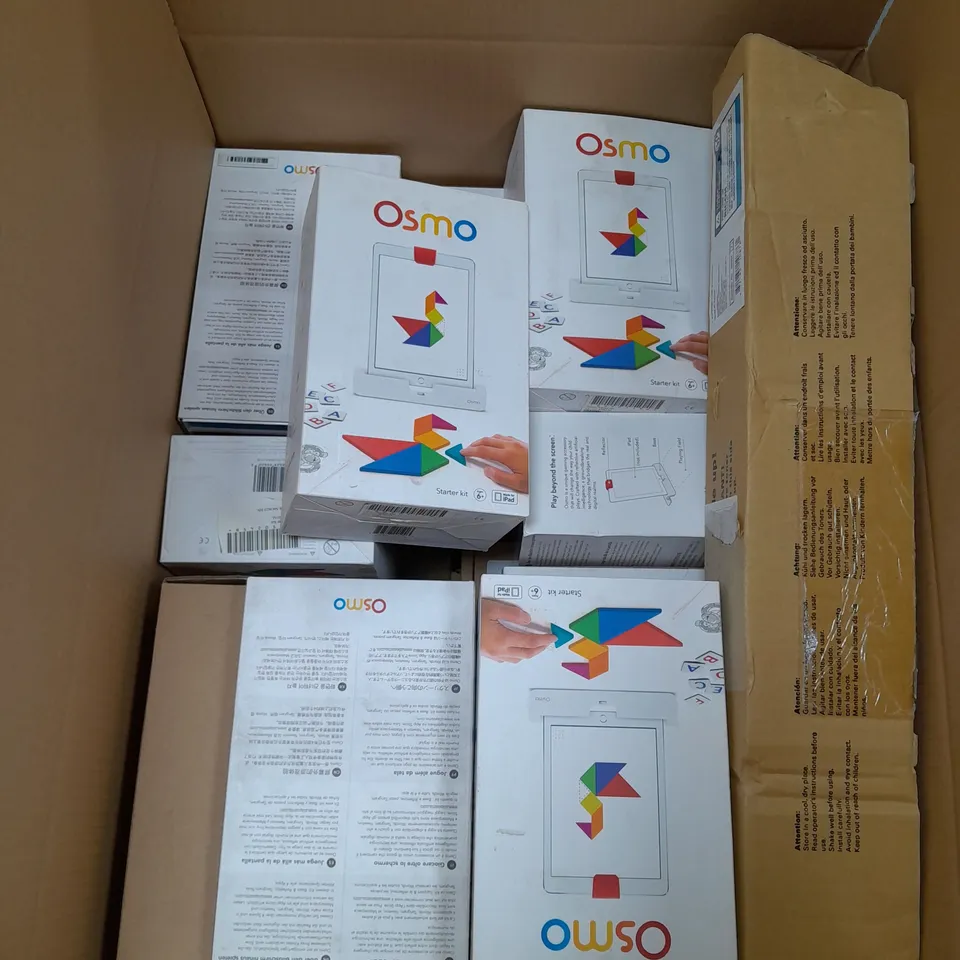 BOX OF APPROX. 20 ASSORTED ELECTRICAL ITEMS TOO INCLUDE , PROTECTION DEVICE , DELL KEYBOARD , OSMO STARTER PACK , ETC 