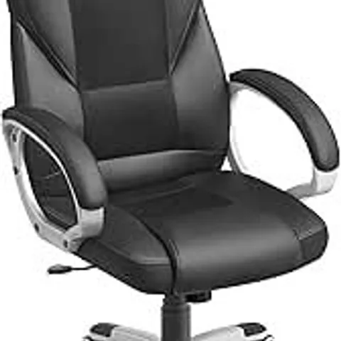 BOXED SONGMICS EXECUTIVE OFFICE CHAIR WITH HIGH BACK, DURABLE AND STABLE, HEIGHT ADJUSTABLE, ERGONOMIC, BLACK,