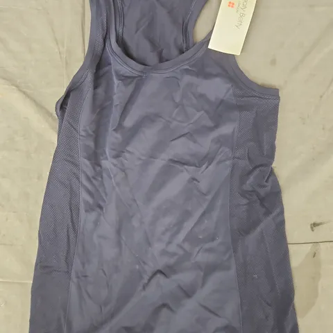 SWEATY BETTY ATHLETE SEAMLESS WORKOUT TANK TOP IN NAVY SIZE SMALL