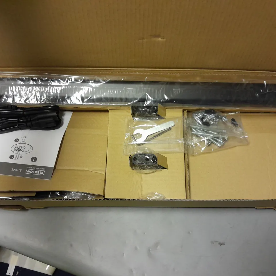 BOXED FLEXSON 2X FLOOR STAND IN BLACK ERA 100