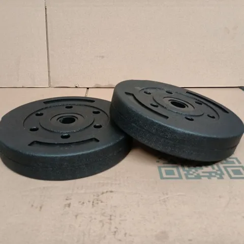 SET OF 2 5KG BLACK BARBELLS
