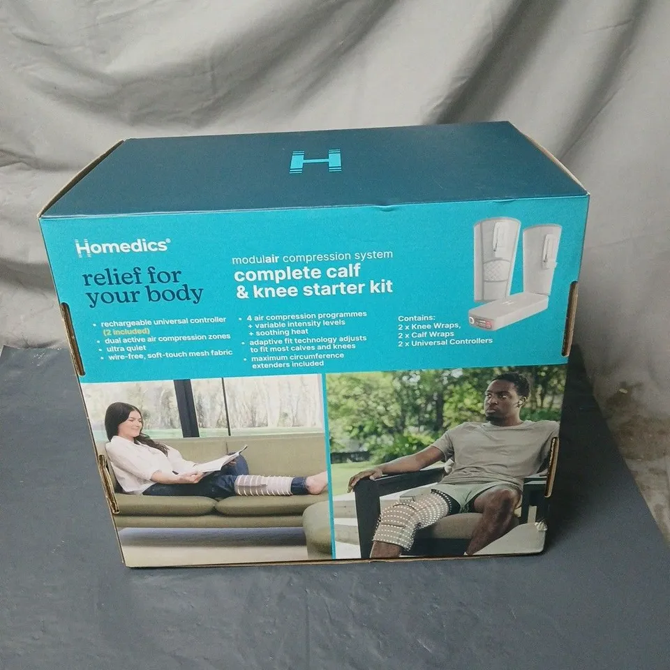HOMEDICS COMPLETE CALF & KNEE STARTER KIT – MODULAR COMPRESSION SYSTEM