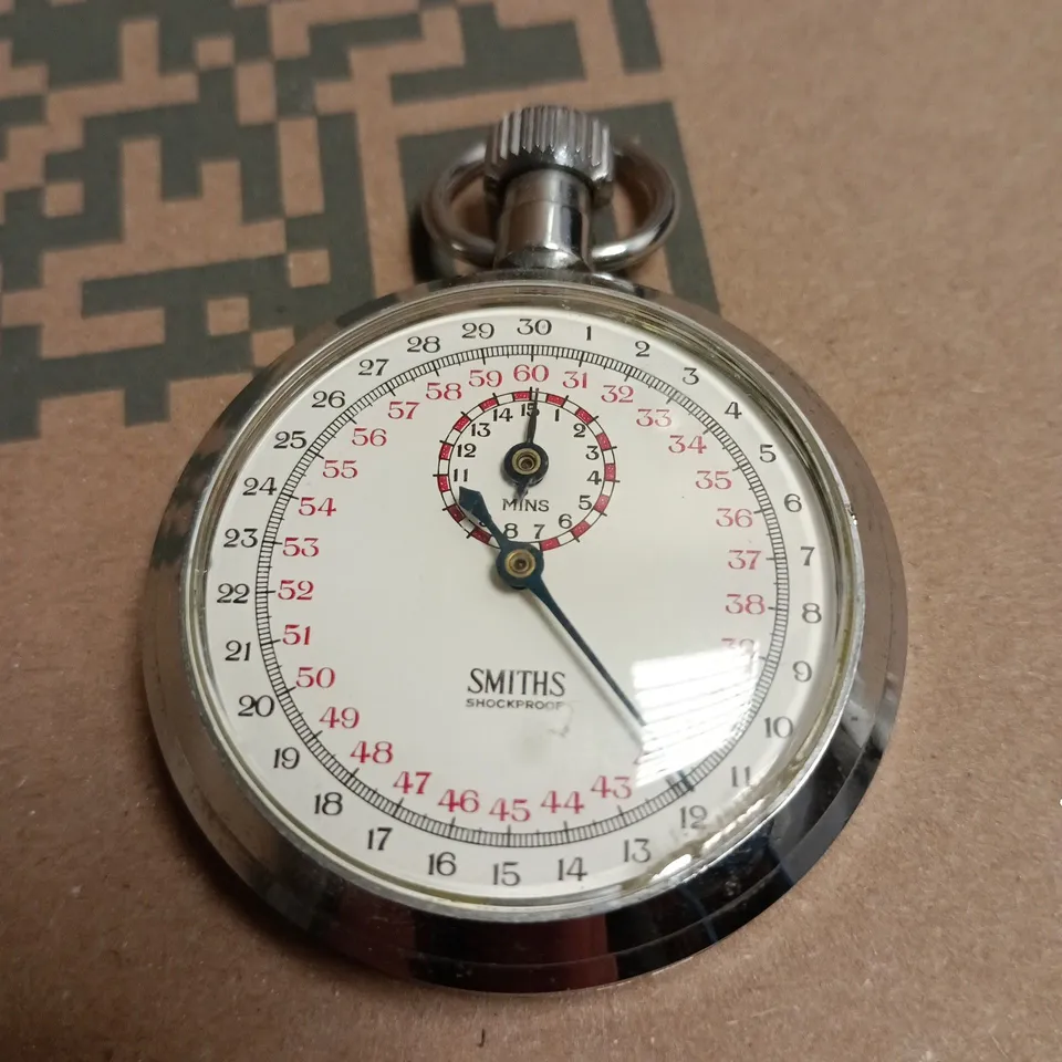 UNBOXED SMITHS SHOCKPROOF WHITE DIAL POCKET TIMER