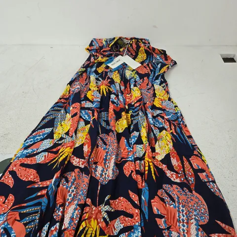 MUDFLOWER WOMEN'S DRESS – UK 10 – MULTICOLOUR ABSTRACT PRINT